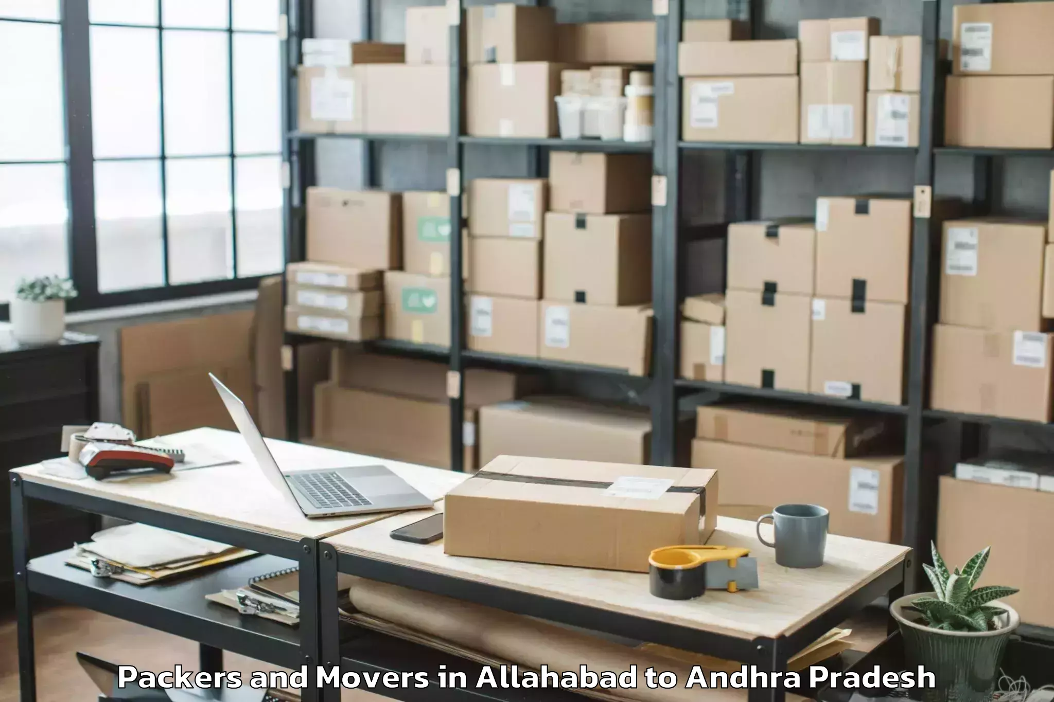 Affordable Allahabad to Peddapuram Packers And Movers